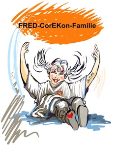 FRED-CorEKon-Familie®, 001Uta, U. G. 2024, Grafik,Zeichnung