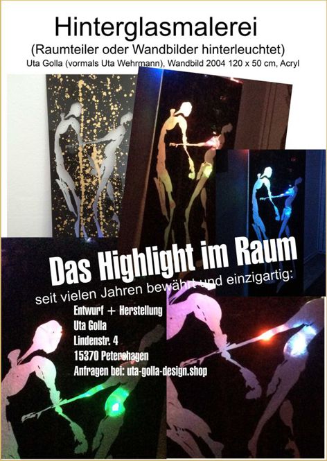  Hinterglasbbilder und Trennwände, Uta Golla